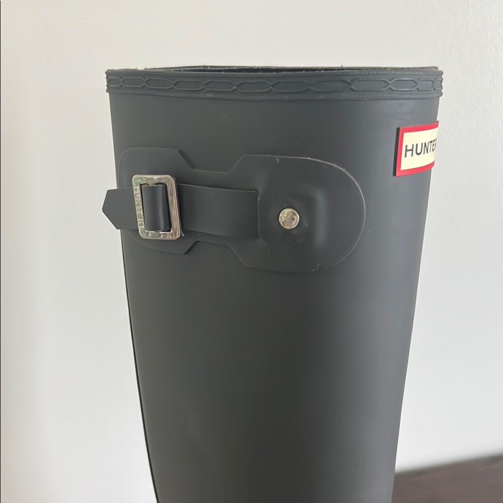 Hunter Boots tall charcoal gray - Picture 2 of 7